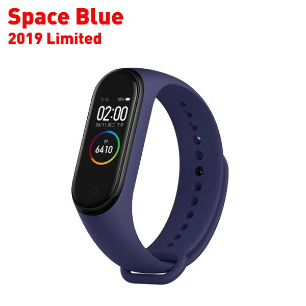 Ремешок mi Band 3 4 для Xiao mi band 3/4 ремешок для часов mi 3 4 pulsera correa mi band 3/4 сменный силиконовый браслет - Цвет: Space Blue