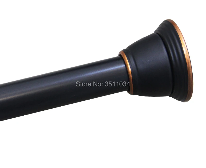 

New coming black color Mild Steel telescopic Adjustable Curtain Rod for bathroom bath shower rod, curtain rod, door curtain r