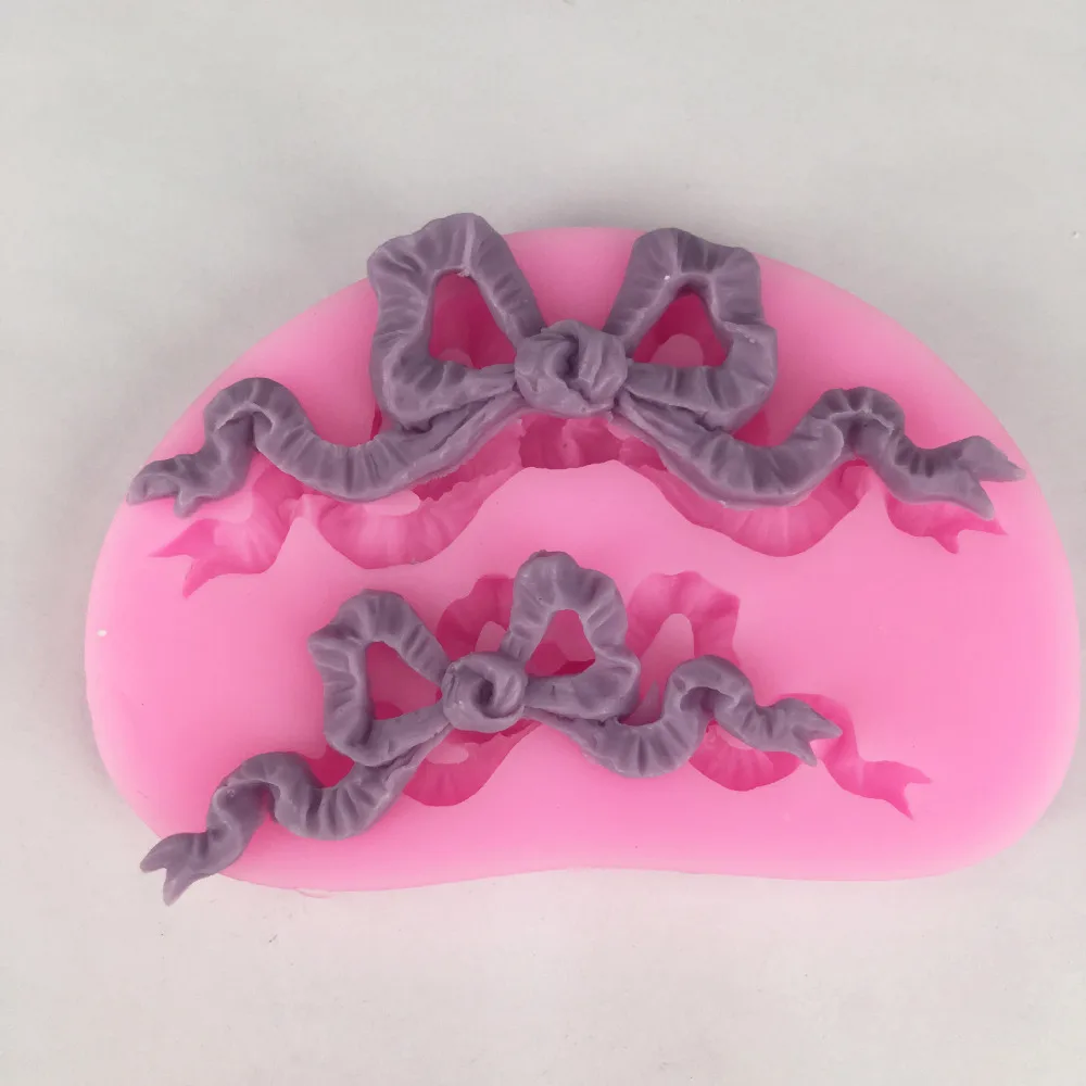 Bow Silicone Mold Fondant Mould Cake Decorating Tools Chocolate