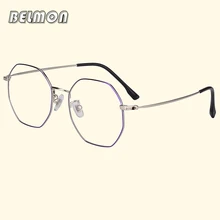 Belmon Pure titanium оправа для очков женские винтажные круглые очки для работы за компьютером оптические очки для женщин очки с прозрачными линзами 8806