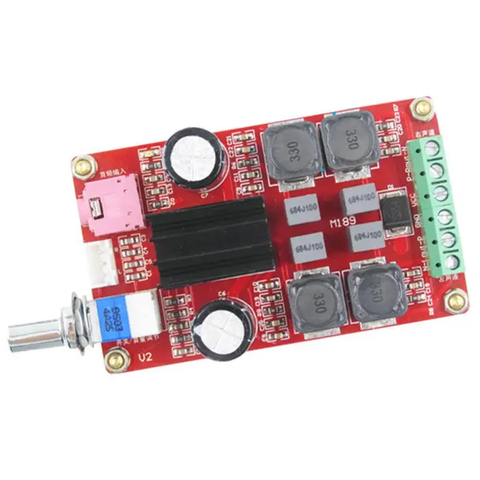 TPA3116D2 2*50 Вт высококлассная плата цифрового усилителя DC24V двухканальная Плата |