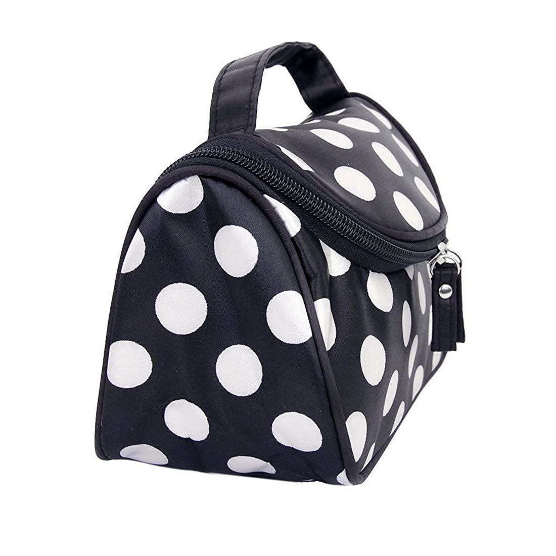 Черная молния косметичка несессер Make up Bag руки сумка с Dot Шаблоны|Косметички| |