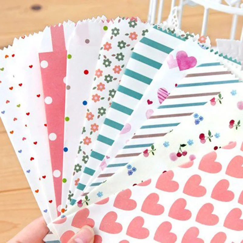 

150pcs Cute Colorful Paper Envelopes Dots Heart Flower Patterns Paper Envelopes Colorful Party Gift Bag for Party cards Deco