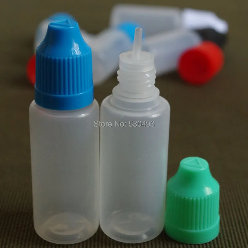 

Free Shipping 1pcs PE 20ml Plastic Dropper Bottle E-Cigarette ego WithChildproof Cap Empty E Liquid Bottles
