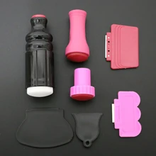 Новое поступление 7 шт./компл. штамповка комплекты Дизайн ногтей штамп Инструменты-Маникюр выскабливание Ножи комплект прямоугольник/кругл...(China)