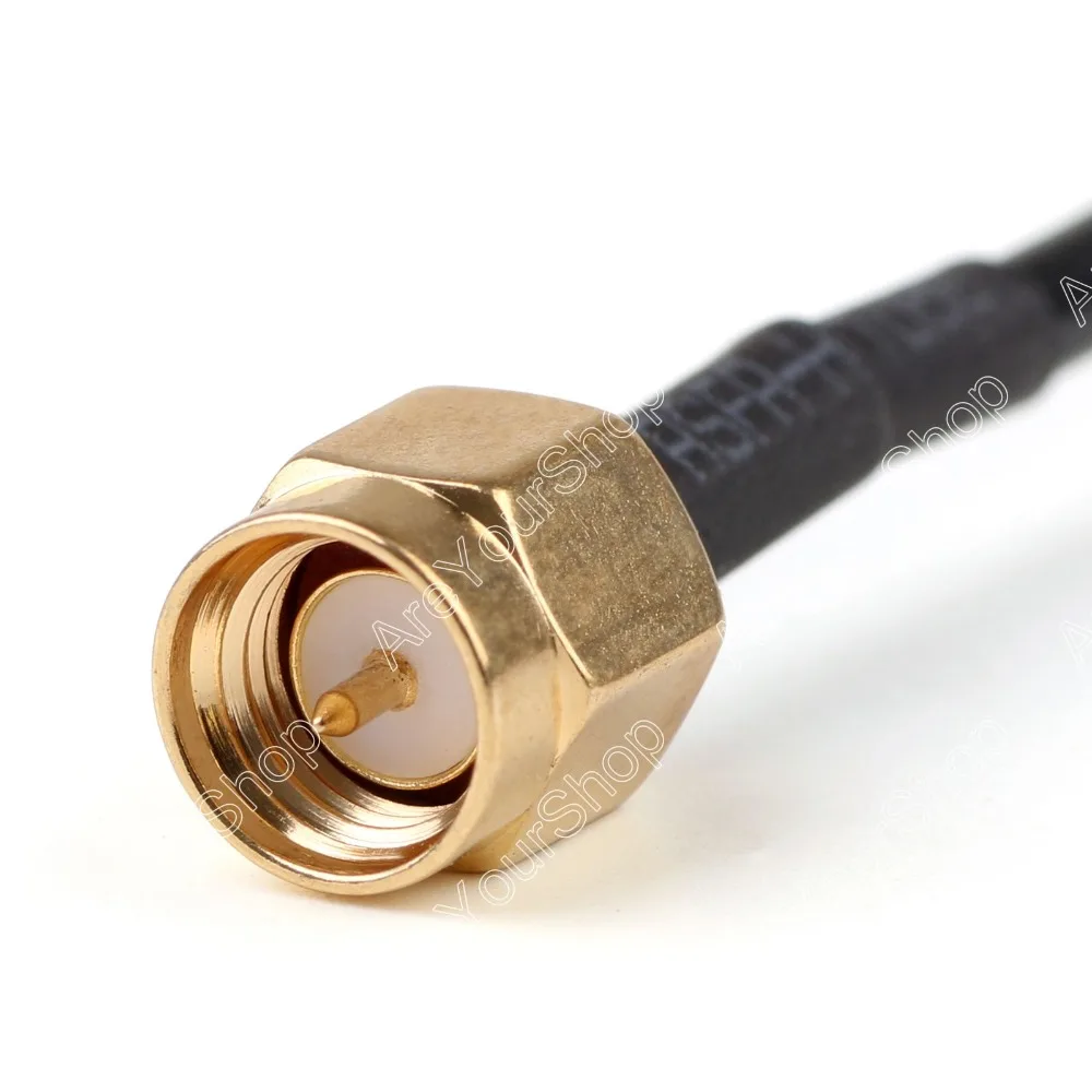 Распродажа 100 см RG174 кабель SMA штекер для Гнездовой разъем с гайкой Coax Pigtail 3 фута