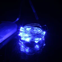 2 м 20 светодиодный медный провод гирлянды для рождественской гирлянды вечерние свадебные украшения Рождественские сказочные огни управляемые батареей CR2032