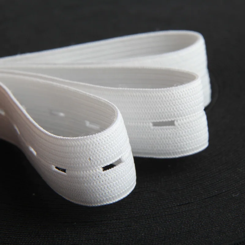 5yards Adjustable elastic band Craft DIY Sewing Accessories Button Hole