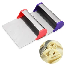 Резак из нержавеющей стали нож для лапши с измерением для пиццы скребок для теста резак для выпечки Шпатель для теста кухонный инструмент для выпечки