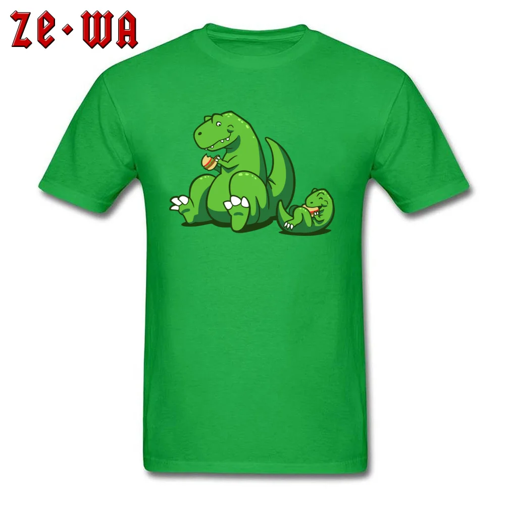 Men Top T-shirts Dino Burgers Casual Tees 100% Cotton O Neck Short Sleeve Geek T Shirt Summer Top Quality Dino Burgers green