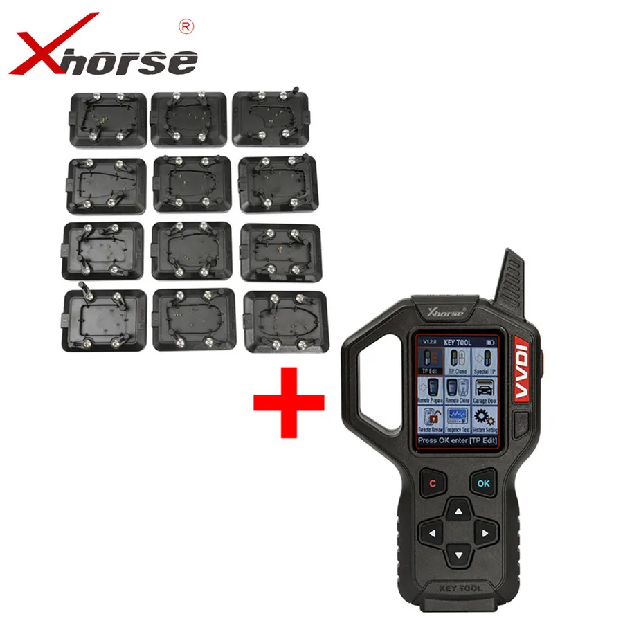 

Original Xhorse VVDI Key Tool Remote Key Programmer With Full Set 12pcs EEPROM Adapter VVDI Key Tool Renew Adapter