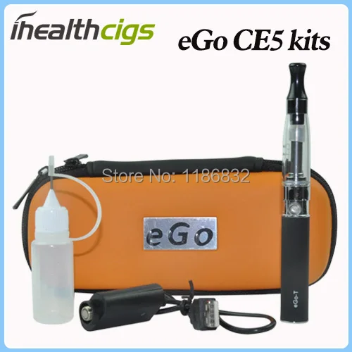 eGo CE5 kits CE5 atomizer 1.6ml eGo T Battery 650mAh 900mAh 1100mAh eGo Kits Electronic Cigarette Free Shipping 100pcs/lot