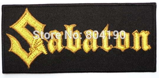 

SABATON Logo Music Rock Band Embroidered IRON ON and SEW ON Patch Heavy Metal Custom patch