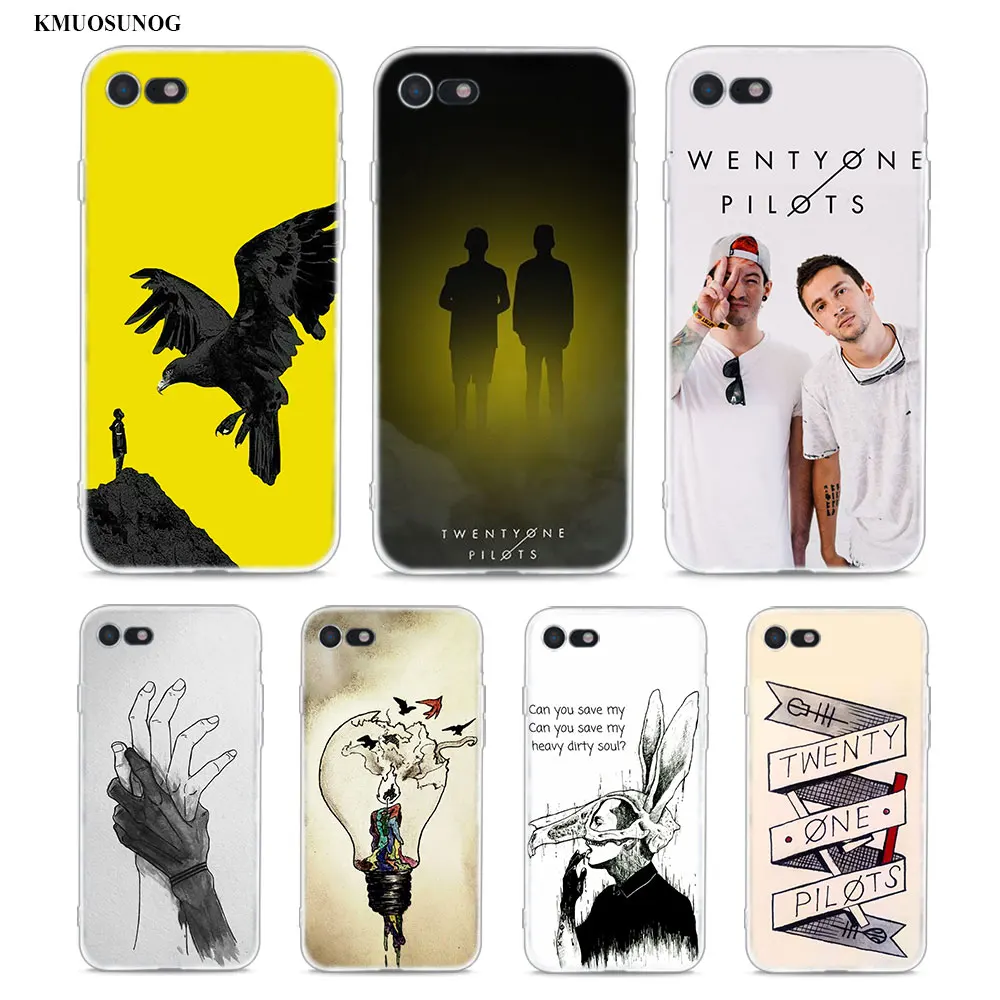 

Transparent Soft Silicone Phone Case Twenty One Pilots for iPhone XS X XR Max 8 7 6 6S Plus 5 5S SE