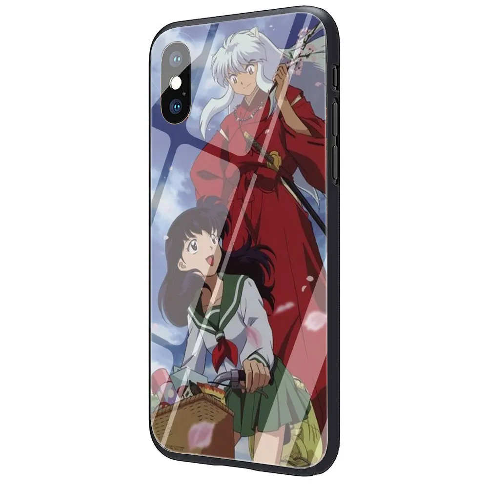 Inuyasha Аниме закаленное стекло чехол для телефона iPhone 11 Pro 6 6S Plus 7 8 Plus X XS XR XS Max - Цвет: G5