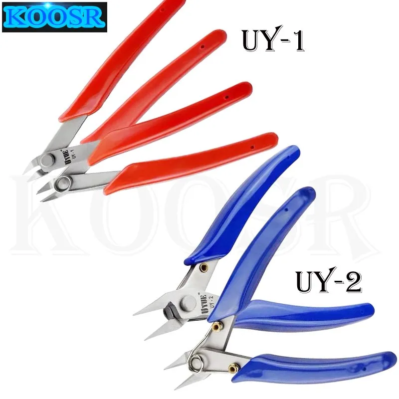 UYUE Electrical Wire Cable Cutters Mini Nose Cutting Nipper Plier Metal Puzzle Modeling Work Side Cutting Hand Tool