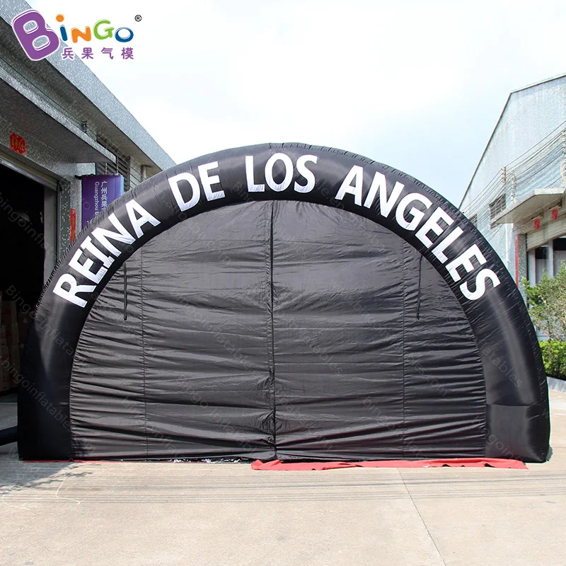 Personalized 6x4.5x3.5 Meters Inflatable Black Passage For Event / Football Type Air-blown Tunnel Tent - BG-T0122 2