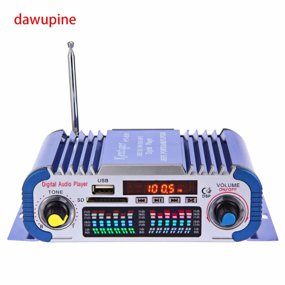 

Digital Audio Player 40W HIFI Amplifier FM Radio MP3 Play SD Card USB Disk Slot Power Adapter For DVD CD TV Computer Car Audio