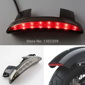 

Smoked Chopped Fender Edge LED Tail Light Brake lights Fit For Harley Iron Sportster 883 XL883N XL1200N Custom new