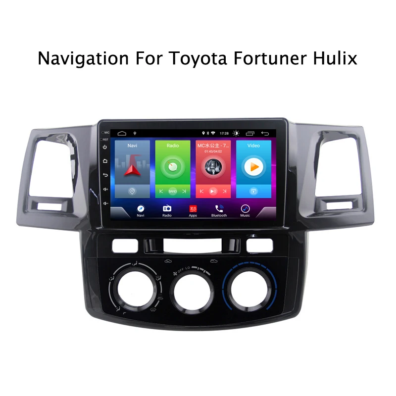 

Full Touch Car Android 8.1 Radio Player For Toyota Fortuner 2012 MT Vehicle GPS Navigation Video Multimedia Built In Bluetooth