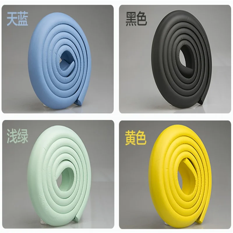 2 متر صديقة للبيئة رشاقته طفل المضادة للتصادم الشريط الأثاث الزاوية المضادة للتصادم الإسفنج الأطفال ملحقاتها