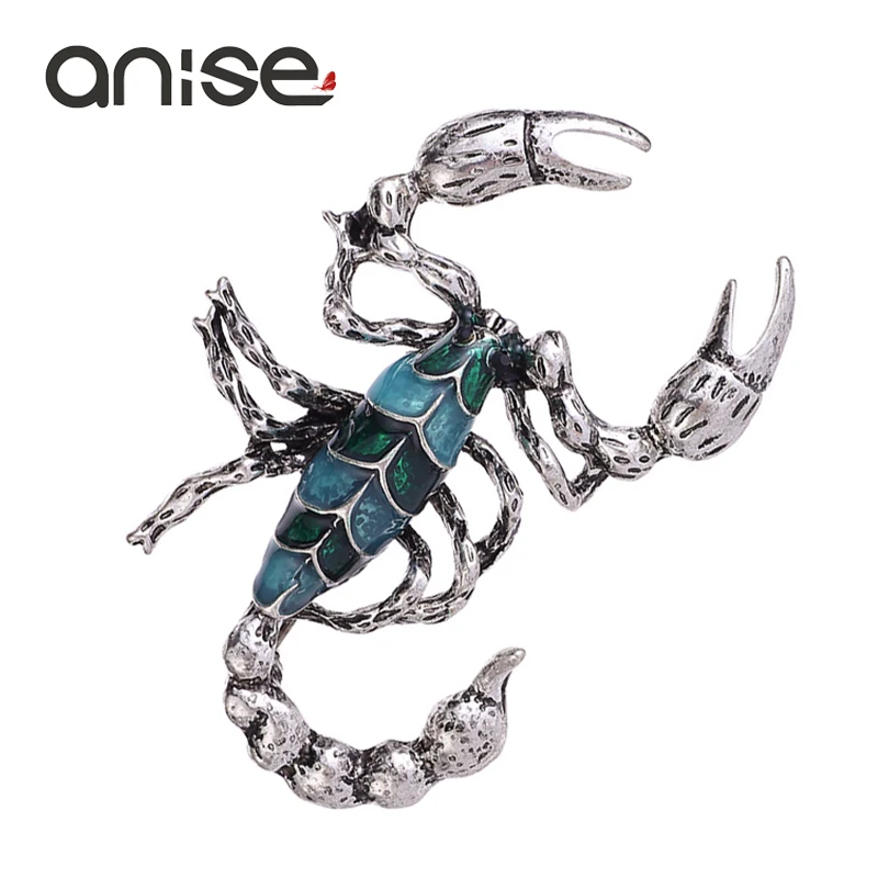Эмалированная брошь Anise винтажная эмалированная в стиле ретро с изображением