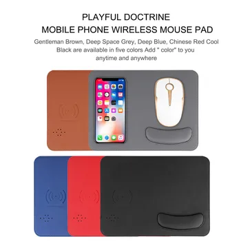 

mosunx Multicolor Mouse Pad Wireless Charging USB Mouse/Mice Pad For Iphone X/XR/XS PC Laptop Mouse Pads 18