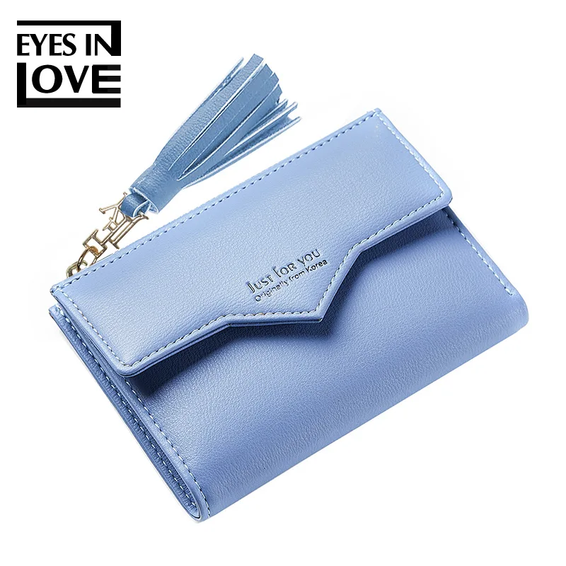 Eyes In Love Vintage Female Wallet Top Quality Leather Purse Women's Envelope Small Women Zipper Coin Portfel | Багаж и сумки