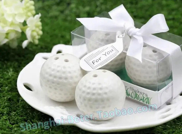 New Arrival Golf Ball Salt Pepper Shaker Wedding Favor Bridal New Arrival Golf Ball Salt Pepper Shaker Wedding Favor Bridal Shower Party Gift Present