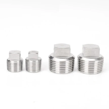 1pcs 1 1-1/4 1-1/2 2 four corners screws quartet bolt oil plug PT plugging blocking head bolts 304 stainless steel | Обустройство