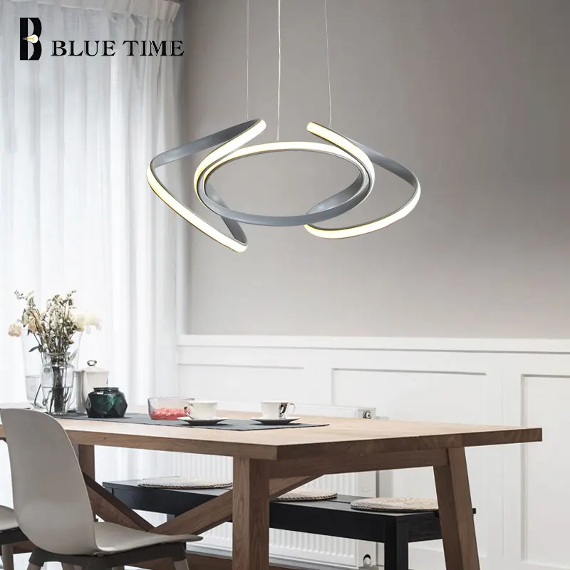 

Gray&Golden&Coffee Finished LED Chandelier Lighting For Living Room Dining Room Bedroom Modern Home LED Chandeliers AC 220V 110V