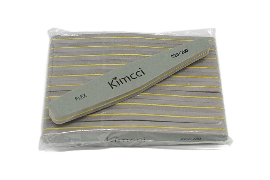 Lixa de Unha Salão de Arte Best Selling Kimcci Boa Qualidade Ferramentas Manicure Grupo Esponja Tampão Borda 220 - 280 Unha Suprimentos 10 Pcs 4 Lixas e polidores de unha