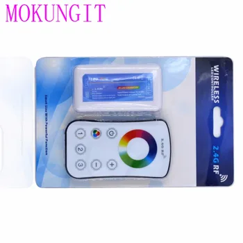 

DC12V~24V LED Strip Controller RF 2.4G Wireless Touching LED RGB Remote Controller + RGB LED controller for 5050 3528 RGB Strip