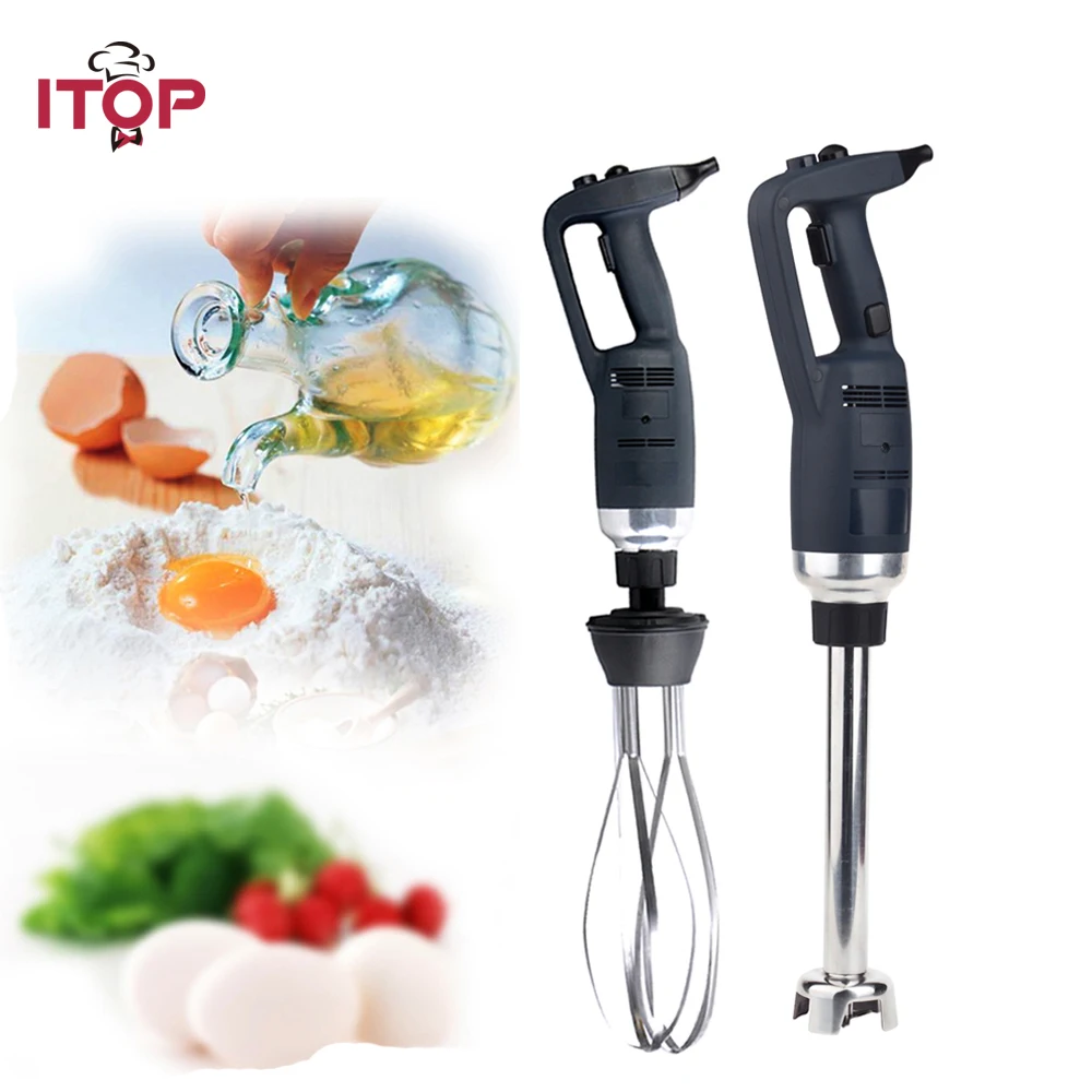 ITOP Egg Beater Electric Commercial Immersion Blender Heavy Duty Changeable Head 185mm Whisk in