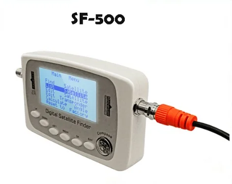 Цифровой искатель SF-500, цифровой спутниковый искатель, измеритель сигнала, спутниковый искатель тарелок с DVB-S DVB-S2 SF560