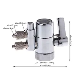 Фильтр для воды кран двойной переключающий клапан M22 до 1/4 "хромированная латунь Jy05 19 Прямая поставка
