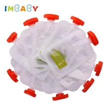 10 шт многоразовый мешок для еды двойная молния детские пакеты для еды Легкая очистка сумка для хранения еды органический Топпер Органайзер изоляционная сумка