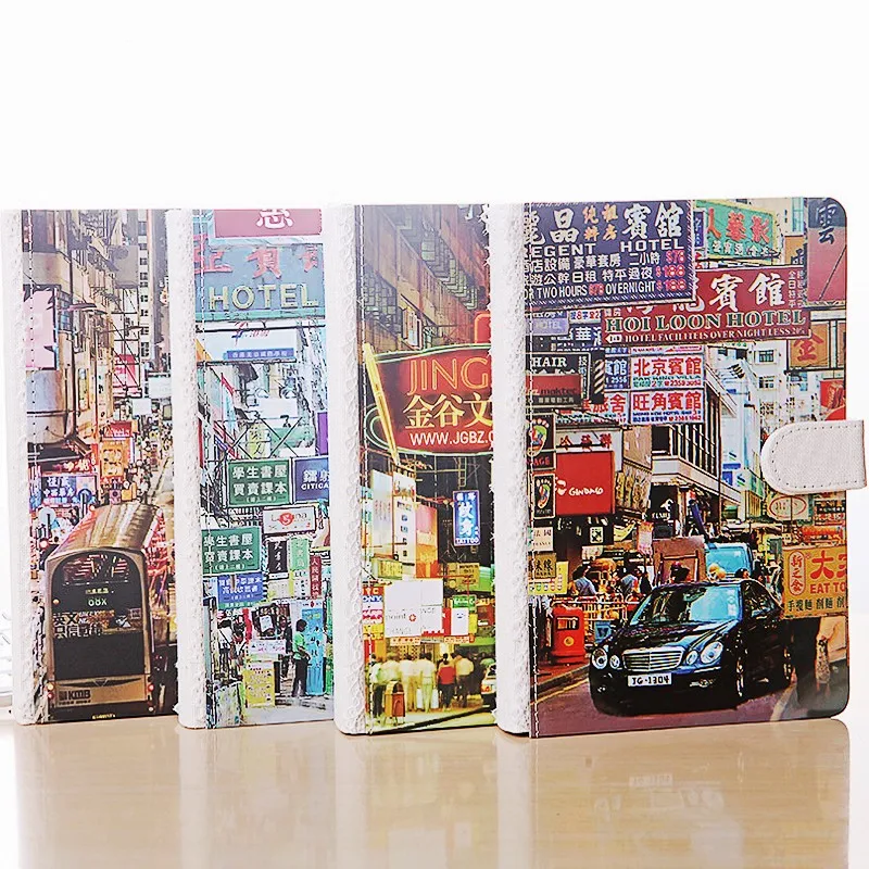 Hong Kong travel notebook Creative hardcover office school supplies a5