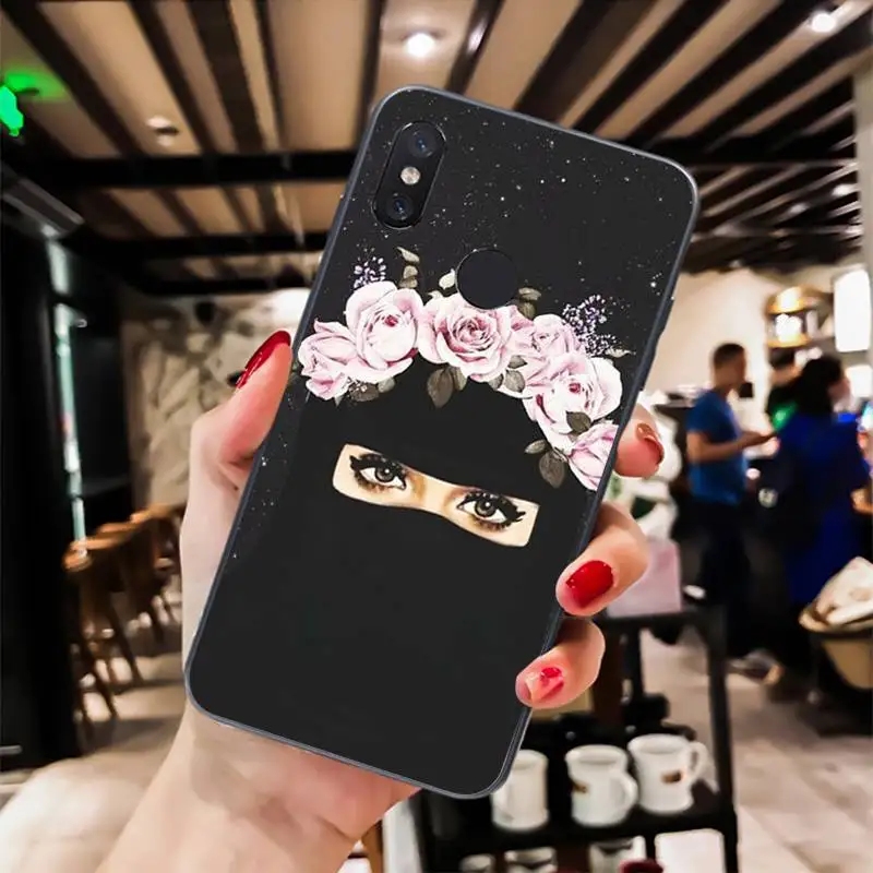 Oriental Woman In Hijab Face Muslim Islamic Gril Eyes Phone Case