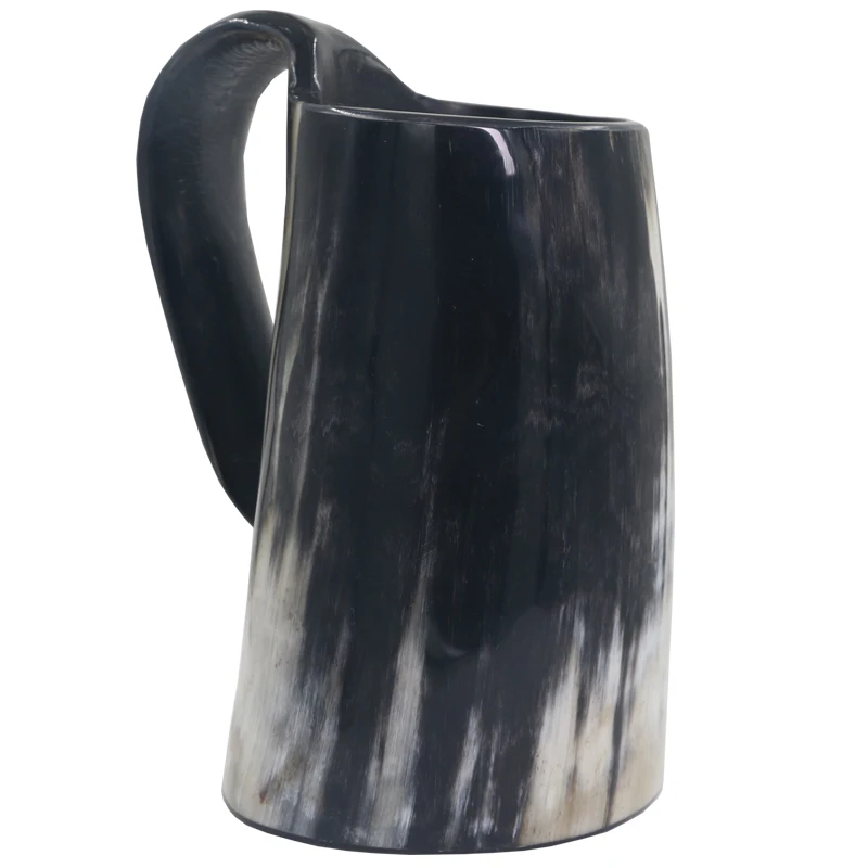kdjsic Taza de Cuerno de b/úfalo de Buey 100/% Natural Hecha a Mano Tazas vikingas para Beber Cerveza Taza de Cuerno para Beber aut/éntica inspiraci/ón Medieval