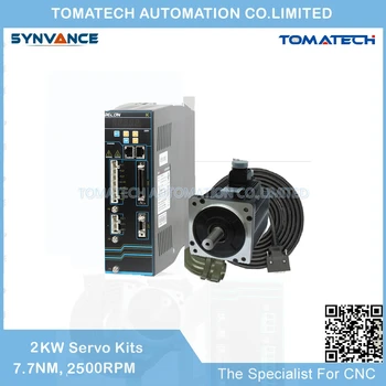 

130mm flange 2KW 2500rpm 7.7nm 130ST-M07725 servo motor and CAN-open driver kits