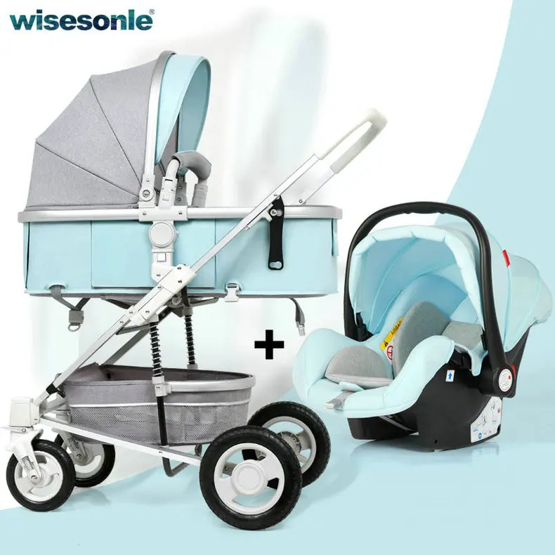 Резиновые колеса, детская коляска, детская коляска с пружинной противоударной системой, 5 цветов