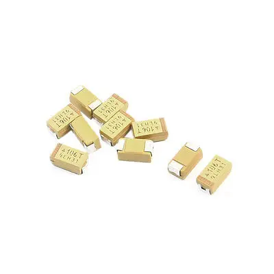 10Pcs SMT SMD 6032 C Type 10uF 50V Chip Tantalum Capacitors | Инструменты