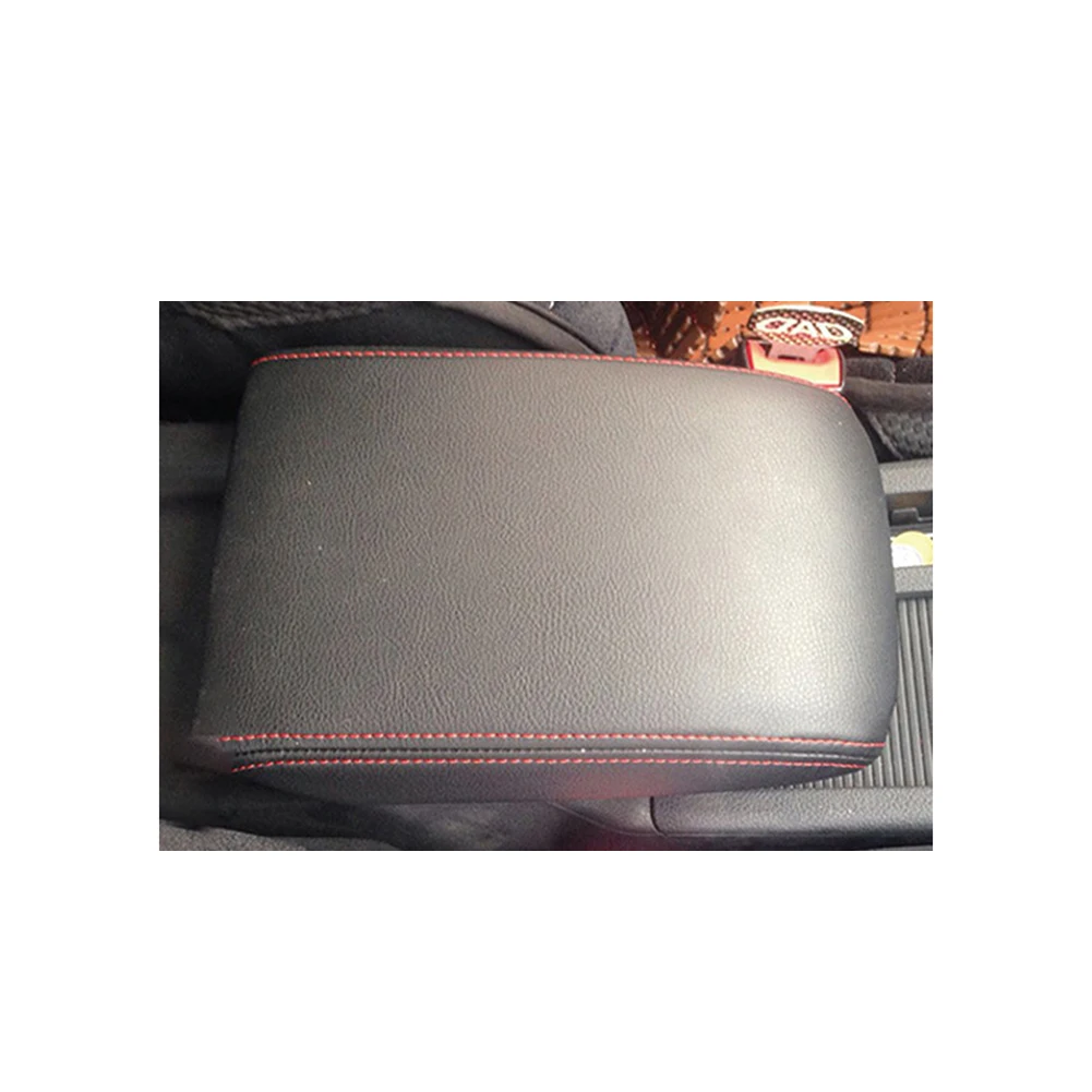 Черный Защитный Кожаный Автомобильный подлокотник, коробка, защитная крышка, автомобильный центральный подлокотник, коробка, крышка, аксессуары для Golf 7 MK7 2013