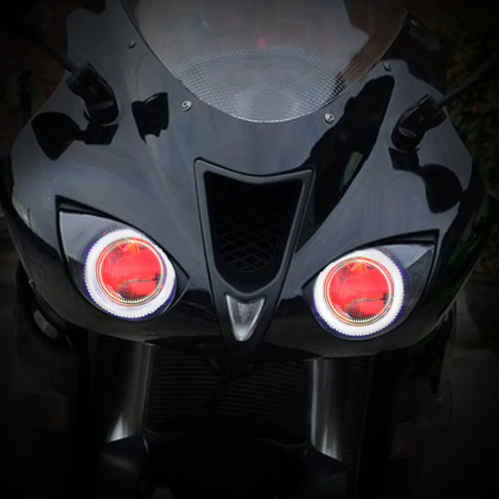 Kt мотоцикл фар в сборе для Kawasaki ниндзя ZX 6R ZX6R 2007 2008 HID светильники ангел ореолы