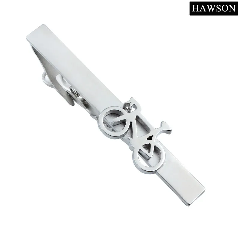 

Cute Bike Pattern Tie Clip for Men, High-Grade Pearl Sand Bicycle Mens Tie Bar Wedding Party jewelry Gift