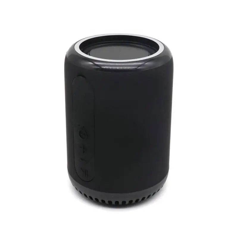 Портативный Bluetooth динамик сабвуфер громкий динамик мини аудио Bluetooth 4,2 динамик s для мобильного телефона автомобиля дома с батареей - Цвет: Черный