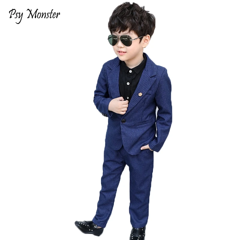 

Formal Suit For School Boys Kids Wedding Suit jogging garcon costume enfant garcon mariage Blazer +Pants 2Pcs Clothing Sets F141