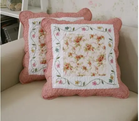 Лоскутная стеганая наволочка для подушки с цветочным рисунком, наволочка для сада, дивана, наволочка для подушки, спинка, поясная наволочка, для дома - Цвет: Single pillowcase
