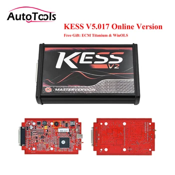 

DHL FREE No Tokens Master Kess V5.017 Kess V2 V2.47 RED PCB OBD2 Manager Tuning Kit car ECU Programmer